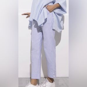 Cotton striped pants